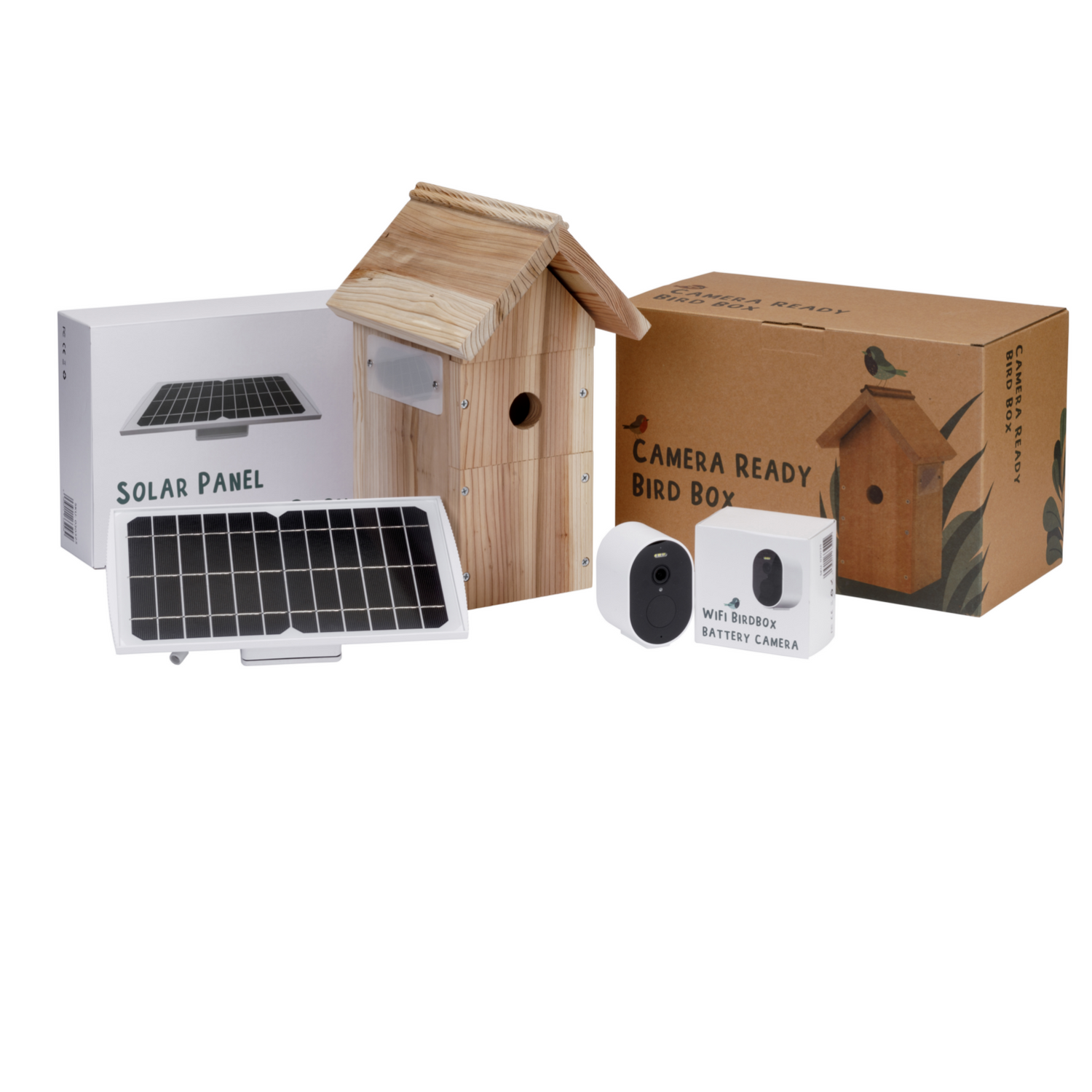 WiFi Battery Bird Box Camera with Solar Panel